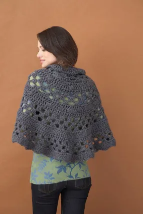 Crochet Half Moon Shawl Pattern (Crochet)