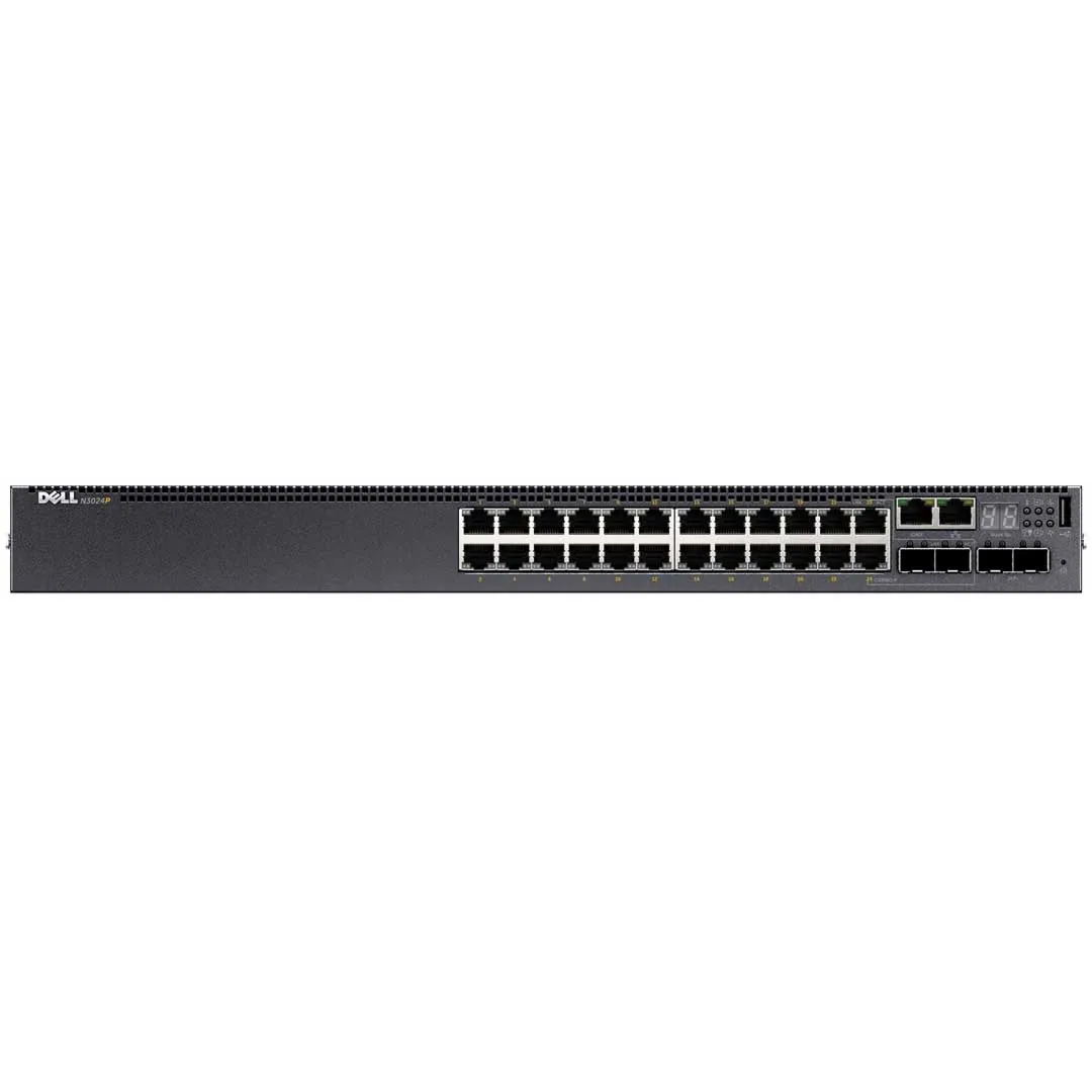 Dell EMC PowerSwitch N3024P 24-Port PoE  L3 Switch