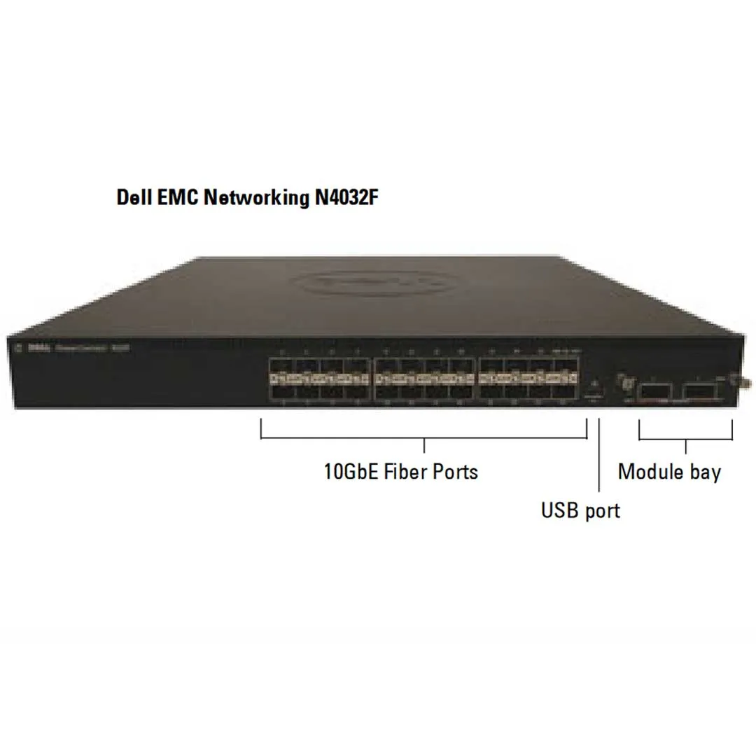 Dell EMC PowerSwitch N4032F 10GbE SFP  24-Port L3 Switch