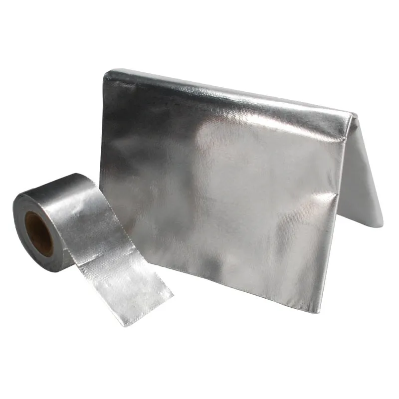 Design Engineering Reflect-A-Cool Heat Shield - Motorcycle Gas Tank - 24" Long - 24" Wide - Adhesive - Silver