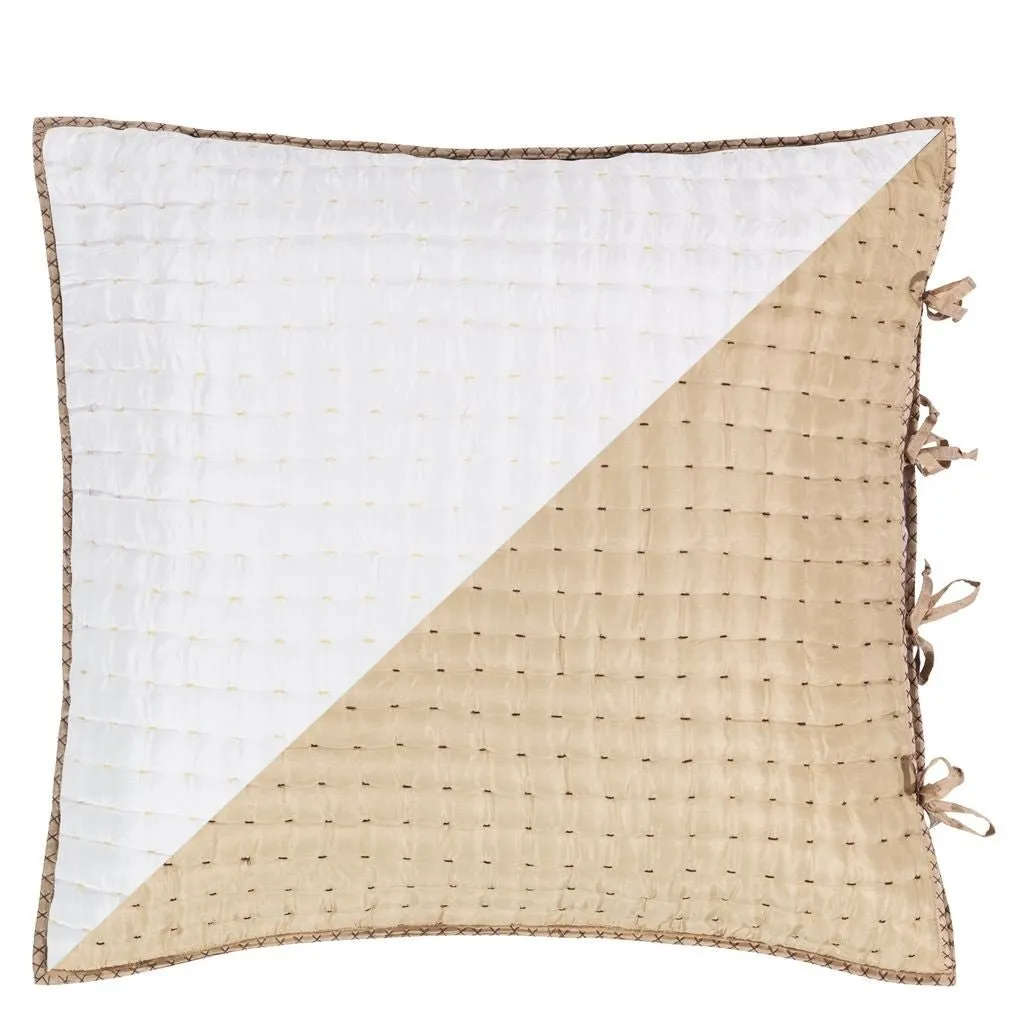 Designers Guild Chenevard Natural & Chalk Quilt & Shams