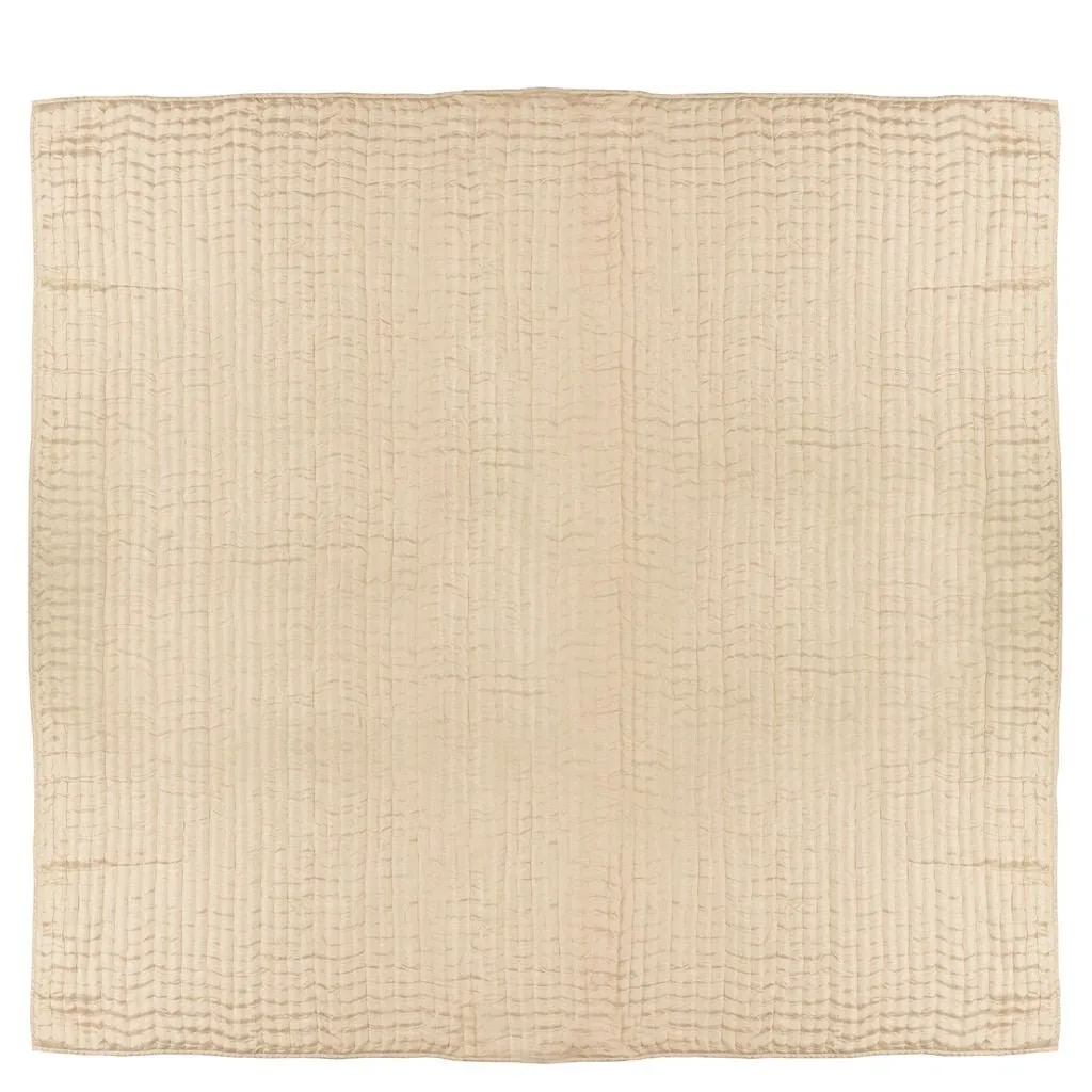 Designers Guild Chenevard Natural & Chalk Quilt & Shams