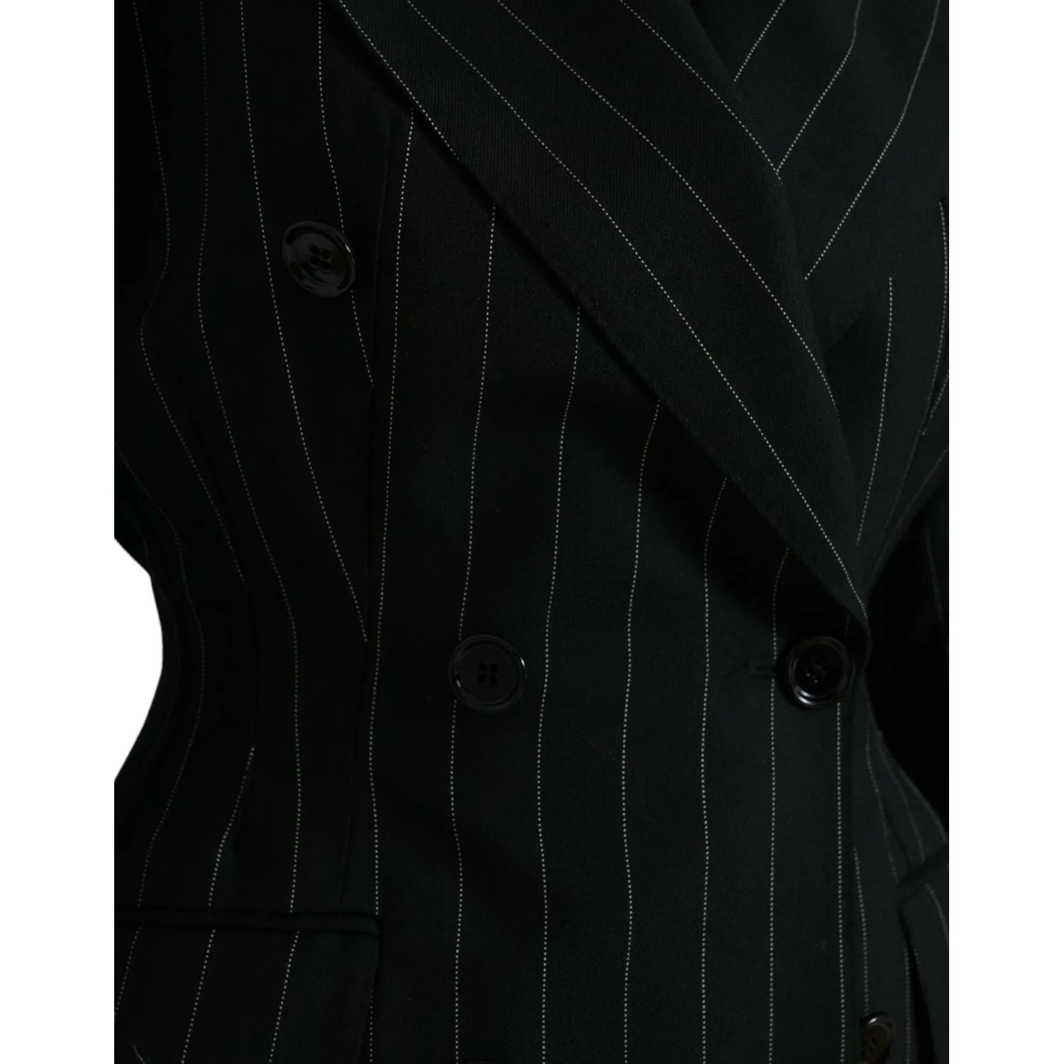 Dolce & Gabbana Elegant Striped Virgin Wool Blazer