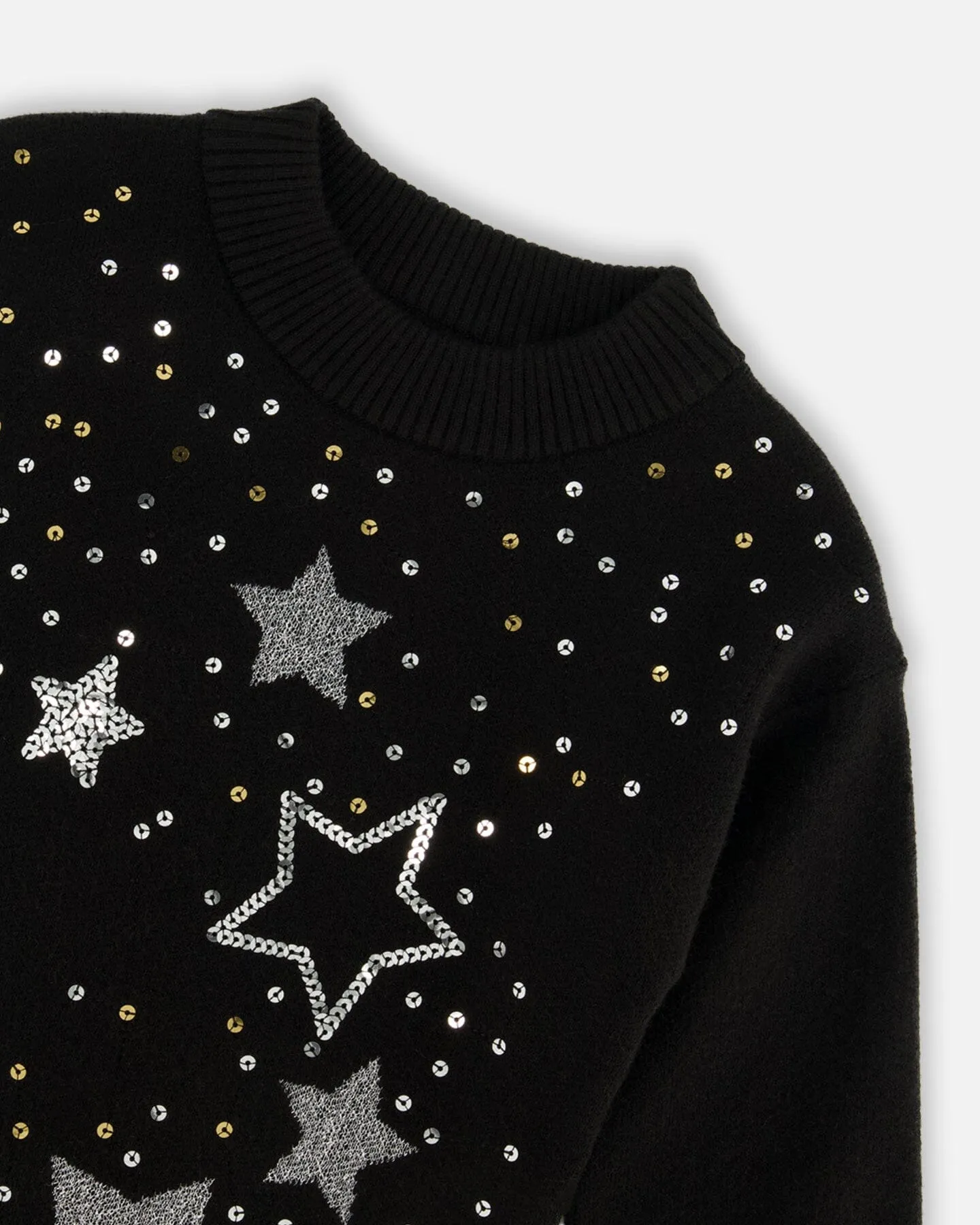 DPD Knitted Star Sequins Dress