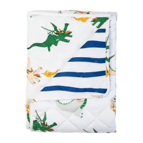 Dunkin' Dragon Quilted Cot Cover/Play Mat