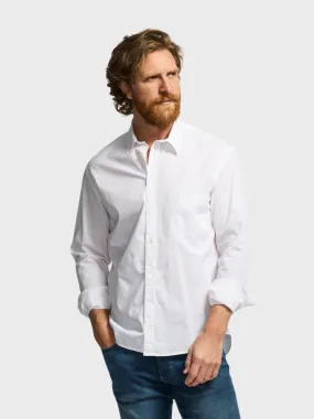 Easy Mondays Poplin Shirt White SS24