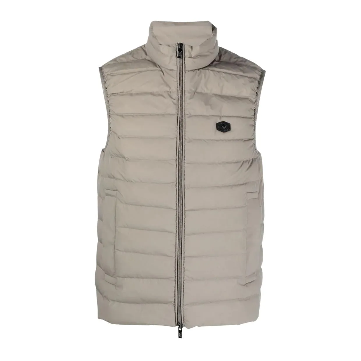 Emporio Armani Eagle Logo Patch Grey Gilet