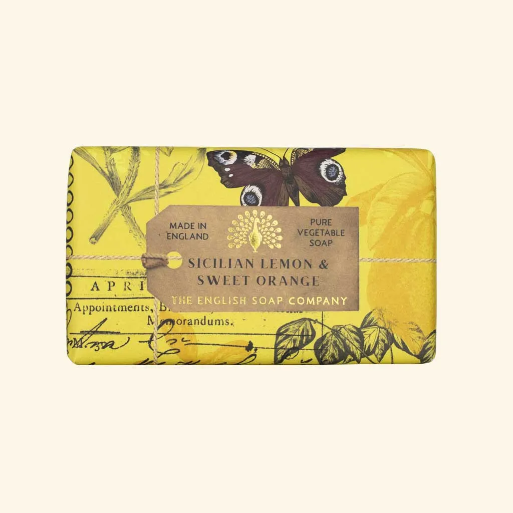 English Soap Company Anniversary Sicilian Lemon & Sweet Orange Soap Bar