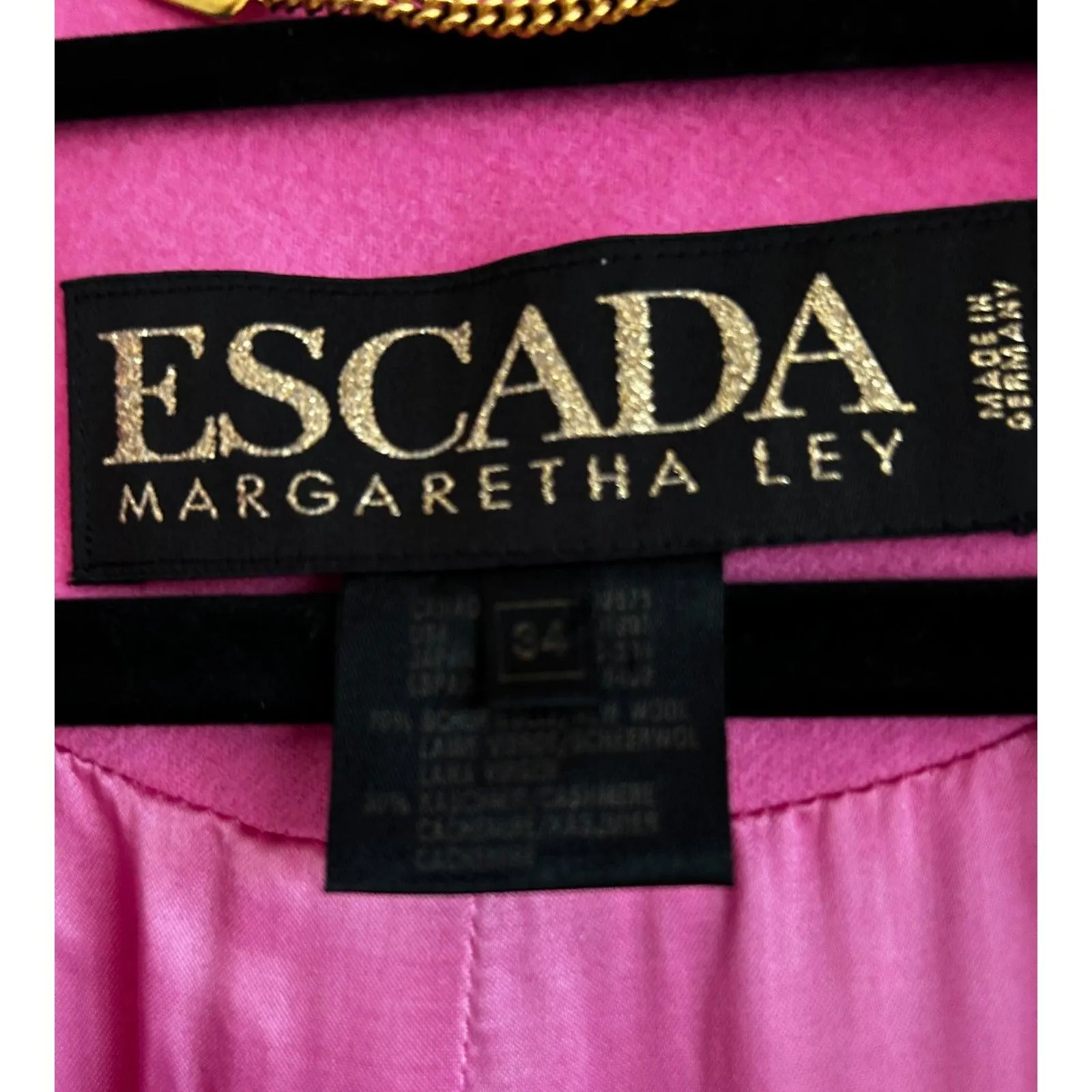 Escada Margaretha Ley Pink Swing Coat