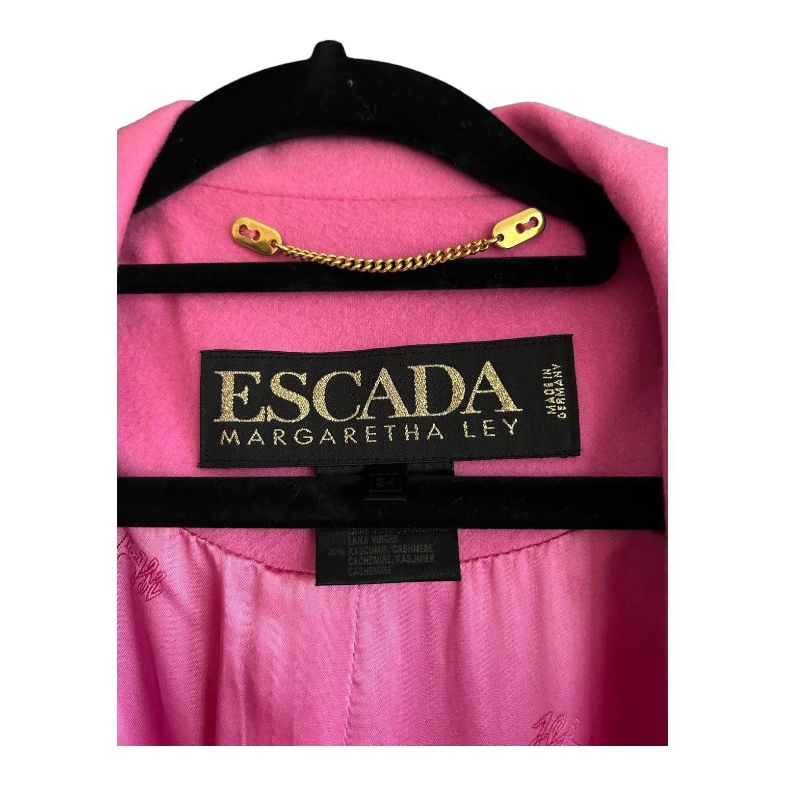 Escada Margaretha Ley Pink Swing Coat