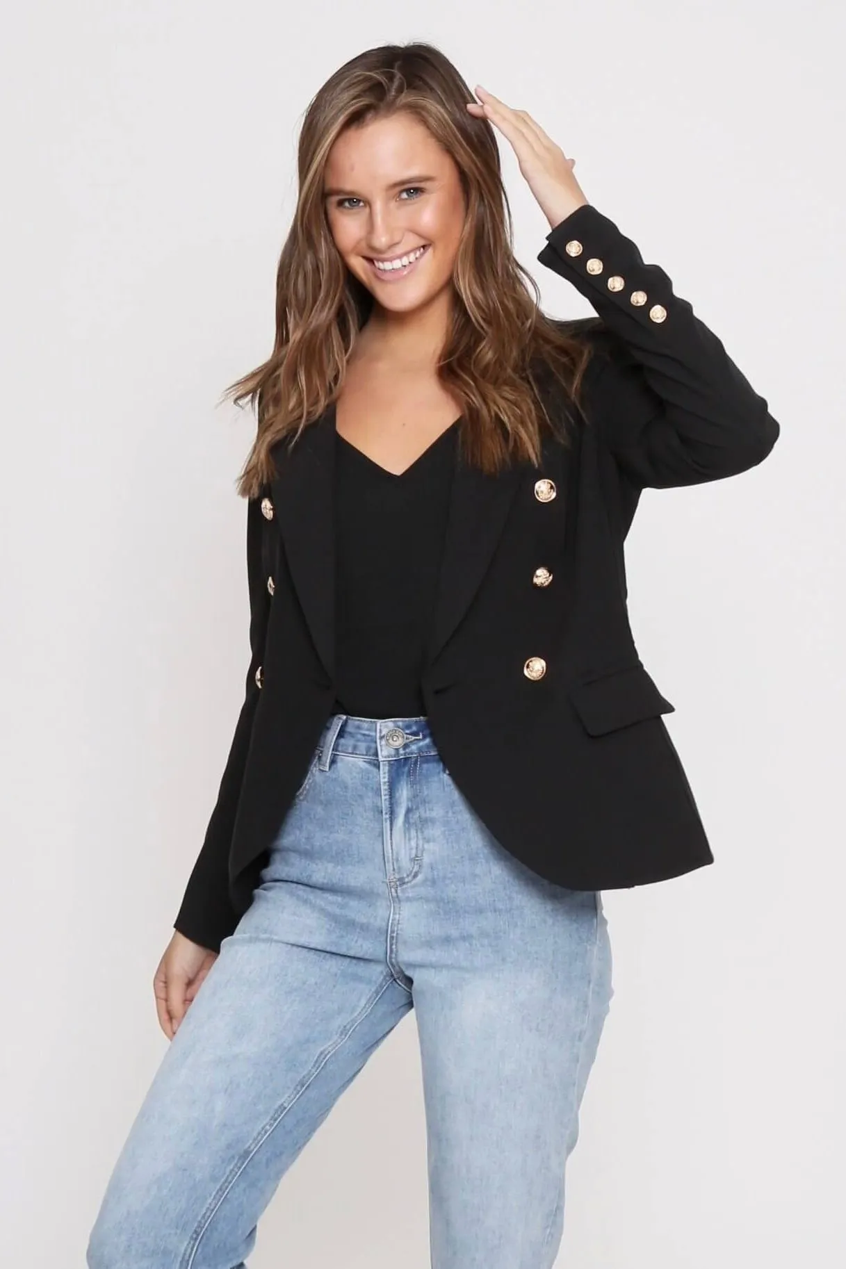 Fitted Blazer - Black