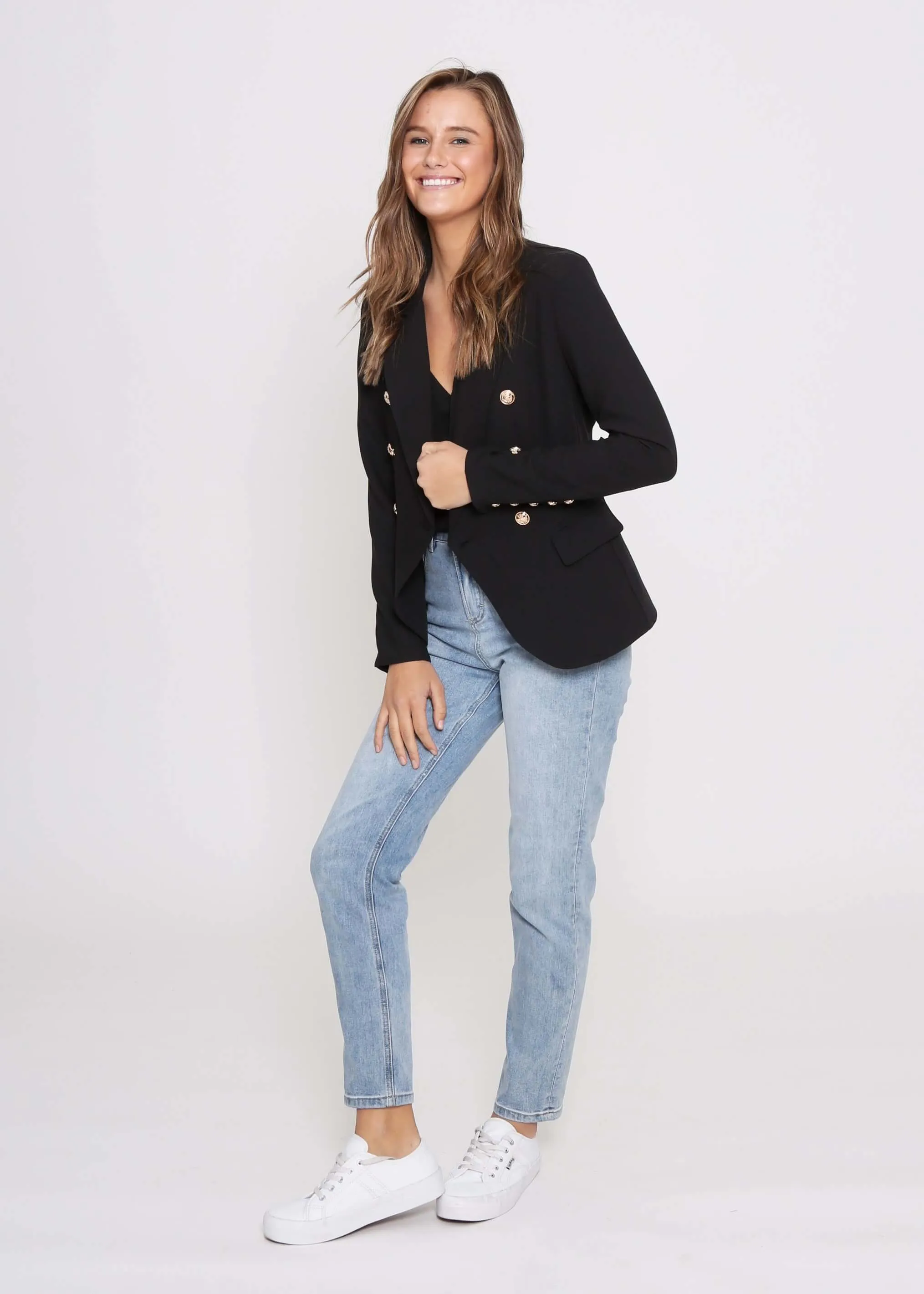 Fitted Blazer - Black