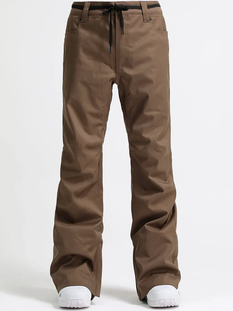 Gsou Snow Men's Brown Ski Snowboard Pants