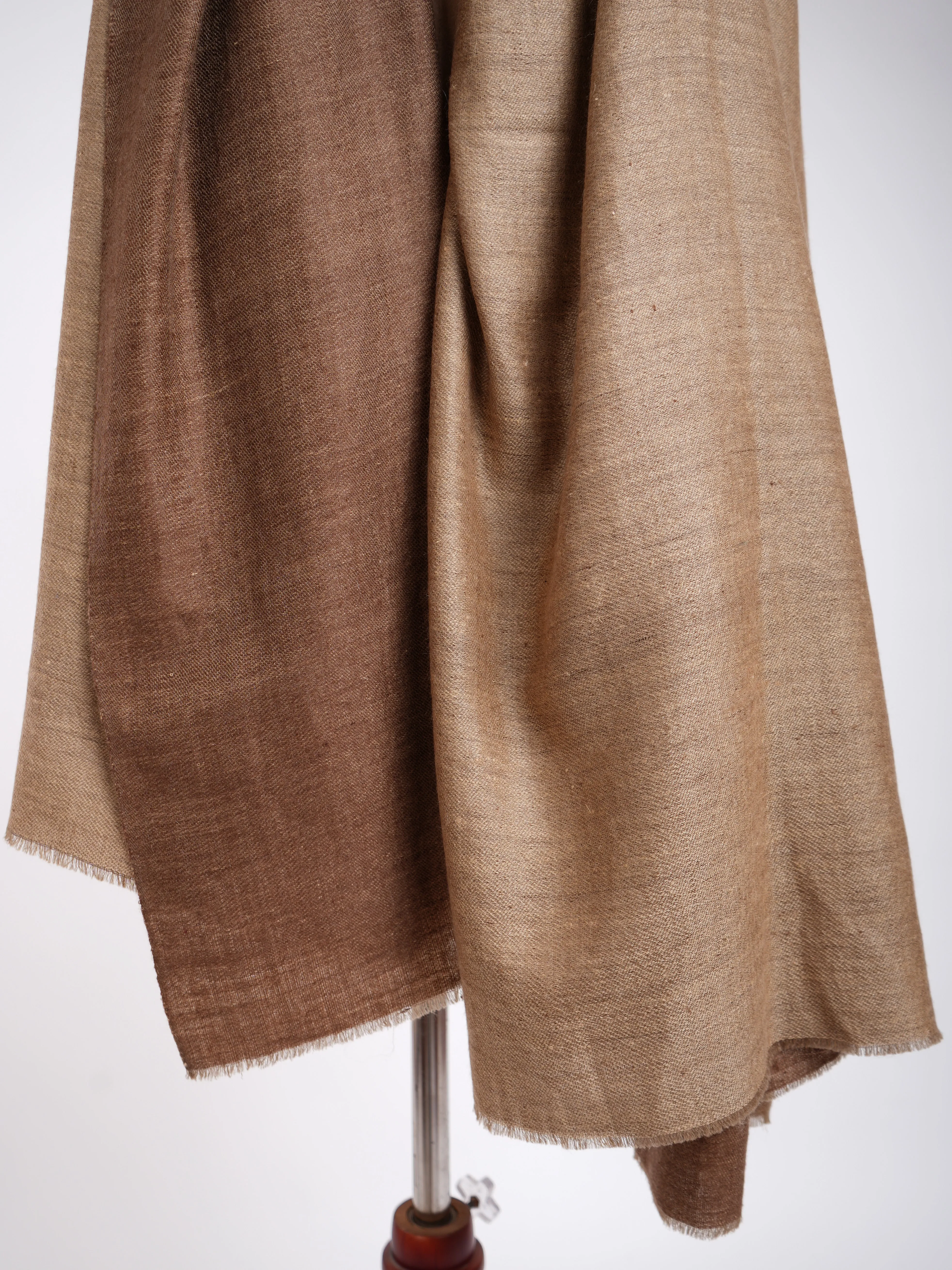 Hand Spun Macchiato Dualshade Pashmina Shawl