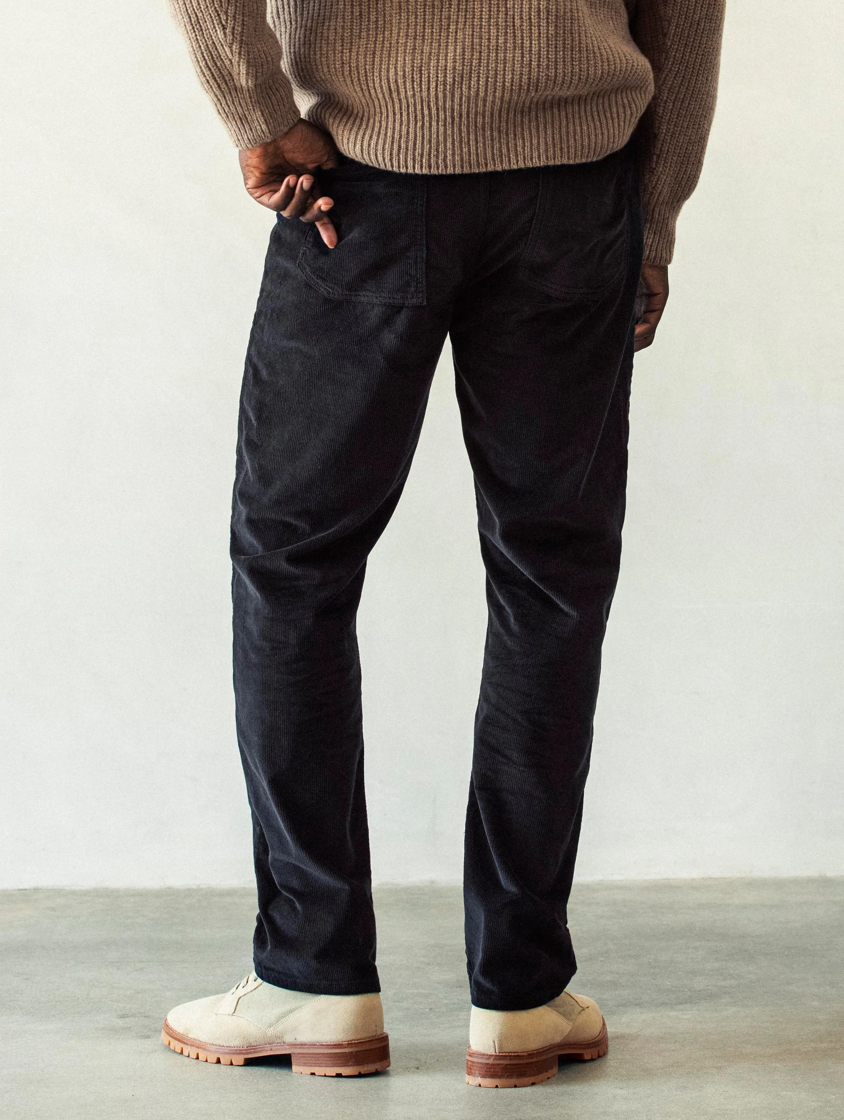 Hayden Corduroy Pant - Tarmac Black