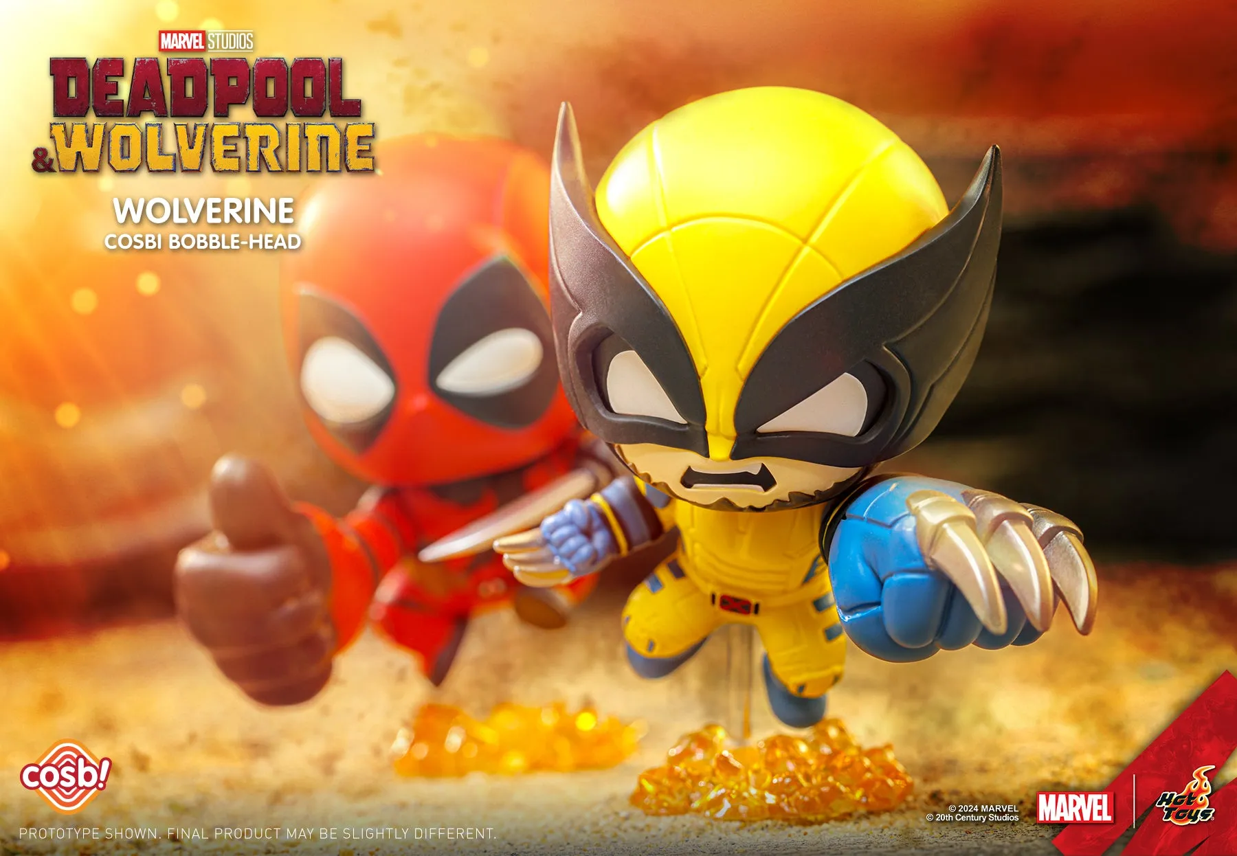 Hot Toys - CBX183 - Deadpool & Wolverine - Deadpool & Wolverine Cosbi Bobble-Head Collection (Box of 8)