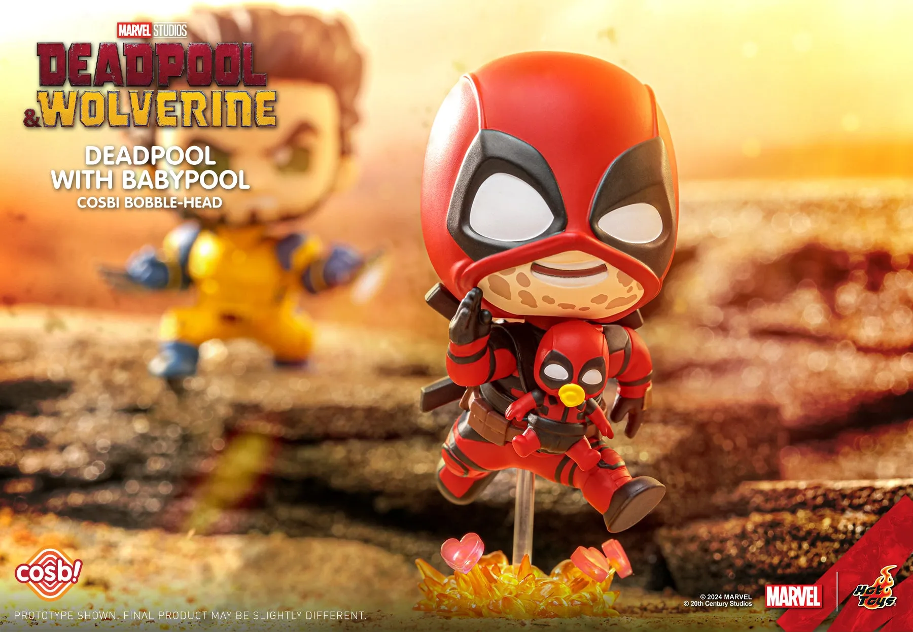 Hot Toys - CBX183 - Deadpool & Wolverine - Deadpool & Wolverine Cosbi Bobble-Head Collection (Box of 8)