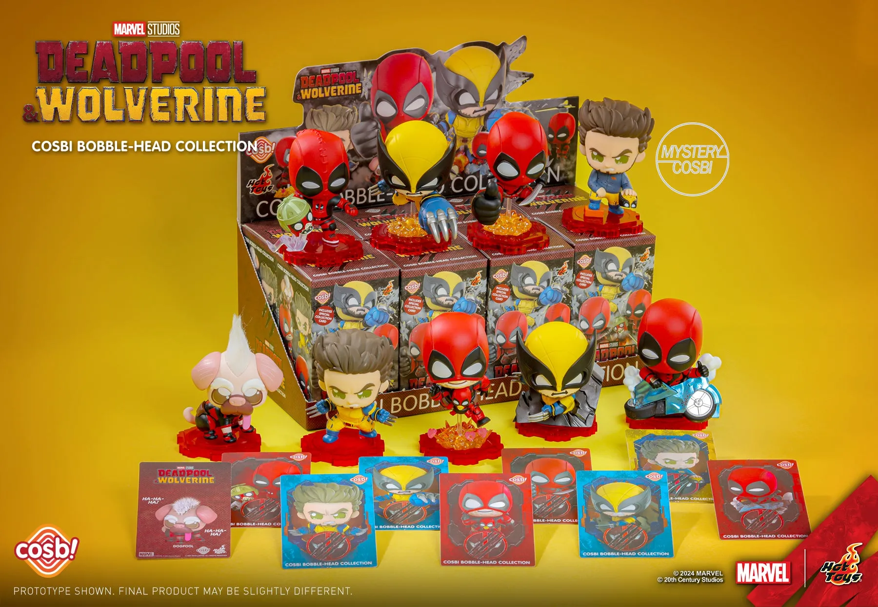 Hot Toys - CBX183 - Deadpool & Wolverine - Deadpool & Wolverine Cosbi Bobble-Head Collection (Box of 8)