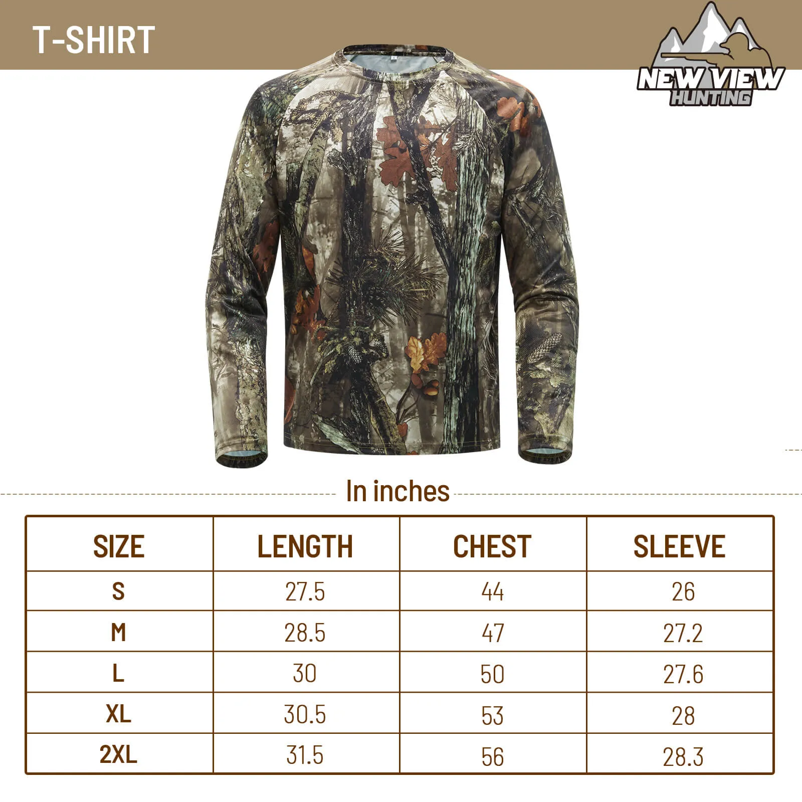 Hunting Camo Shirt for Men, Lightweight Long Sleeve Shirt