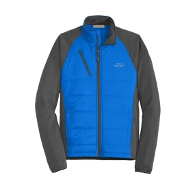 Hybrid Soft Shell Jacket - Charcoal with Royal