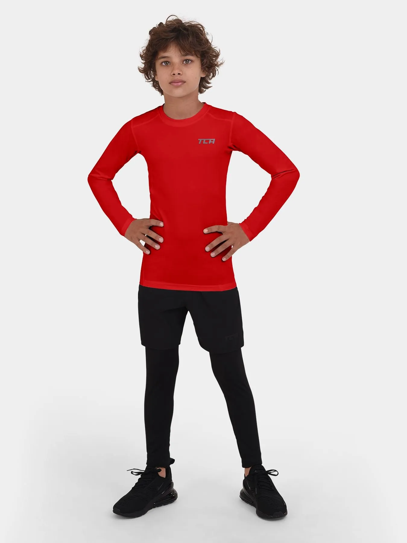 Hyperfusion Compression Base Layer Long Sleeve Crew Neck For Boys