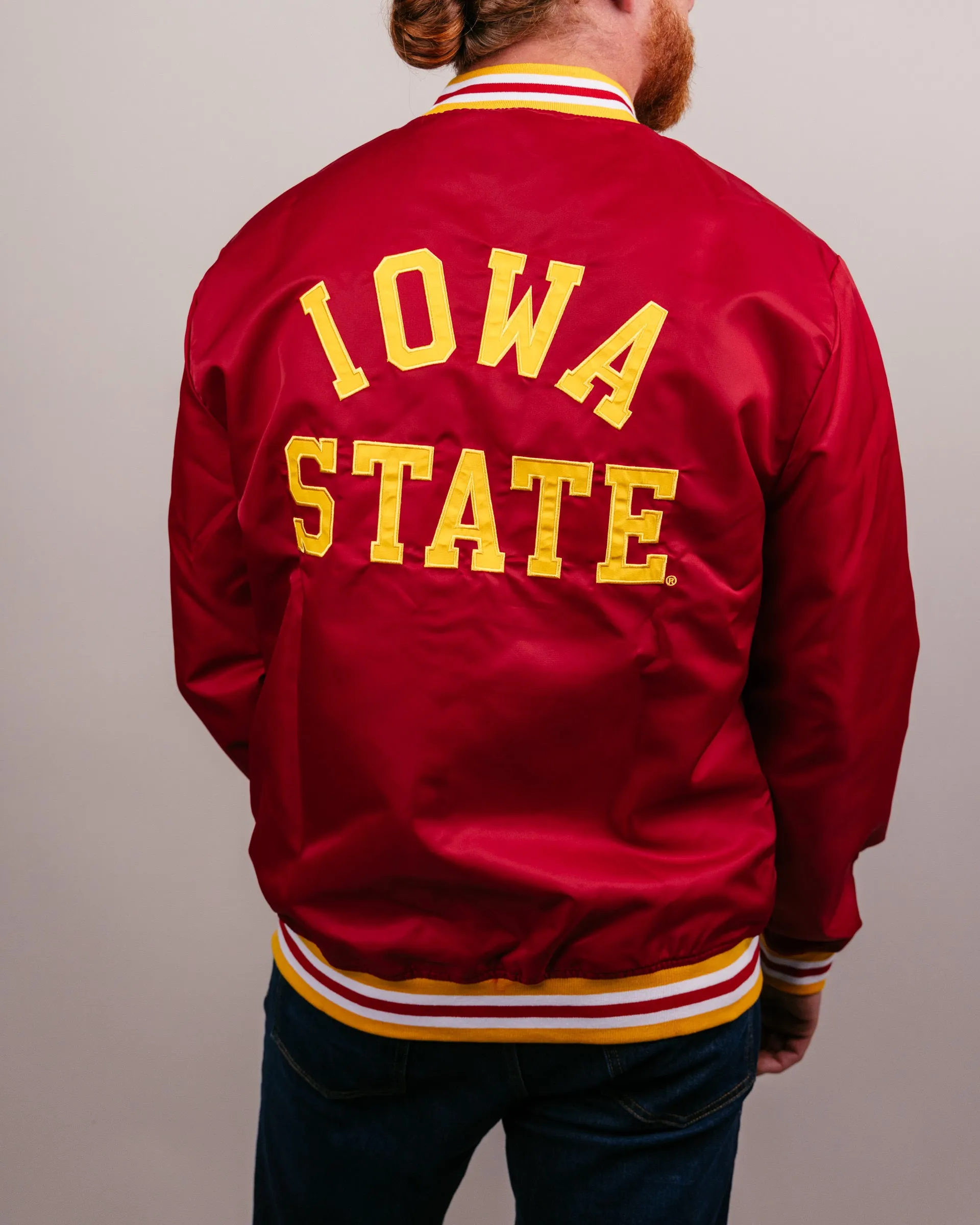 Iowa State University Vintage Cardinal Varsity Jacket