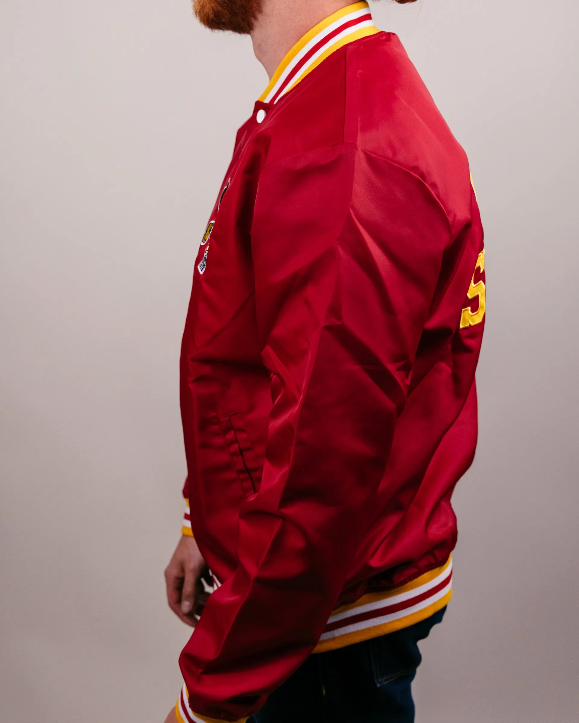 Iowa State University Vintage Cardinal Varsity Jacket