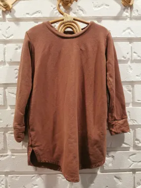 Jax & Lennon Bamboo Sweater Dress in Terracotta (12-18)