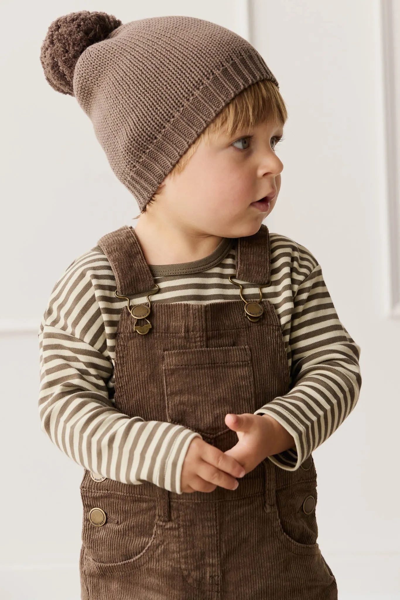 Jordie Cord Overall - Brownie