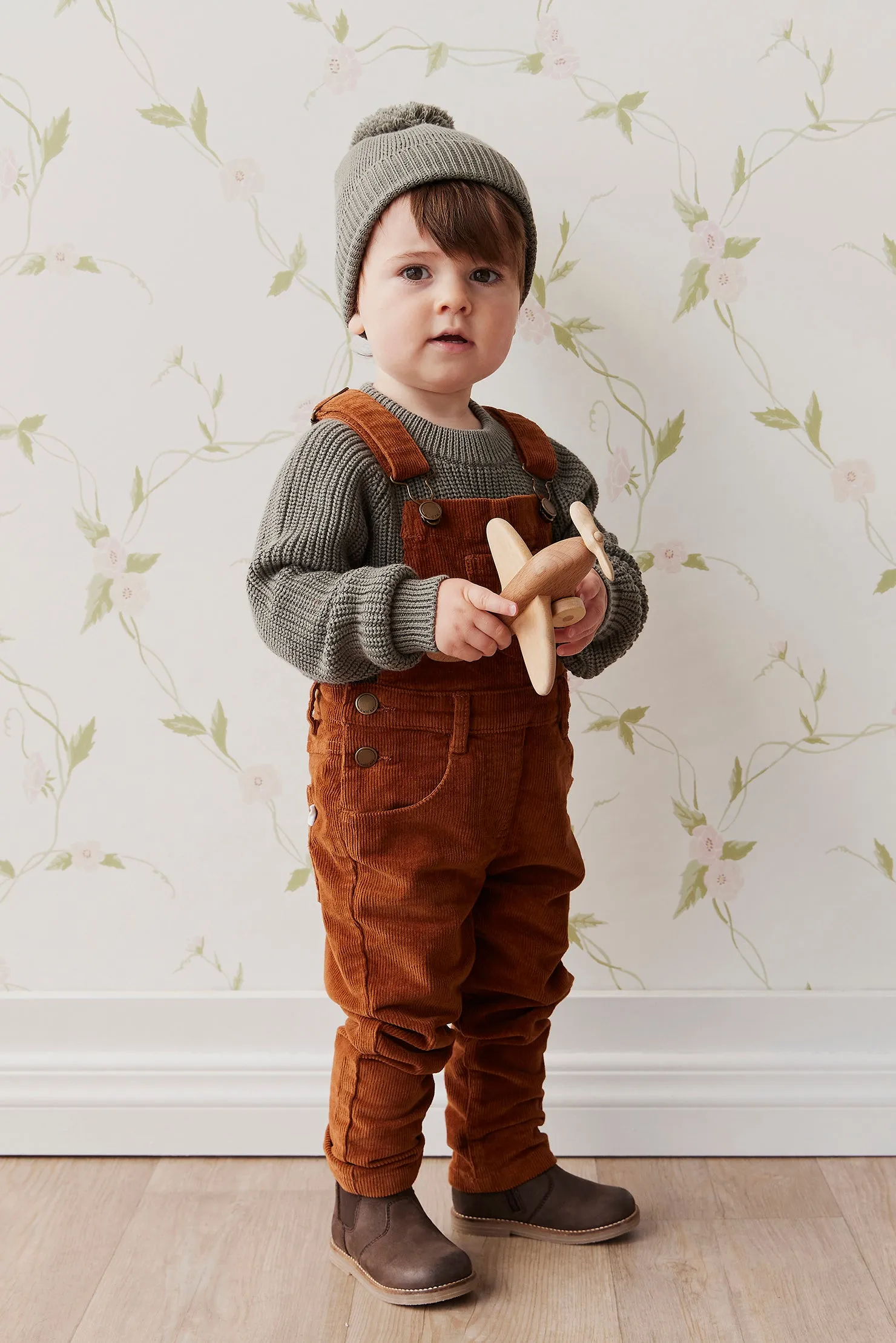 Jordie Cord Overall - Cinnamon