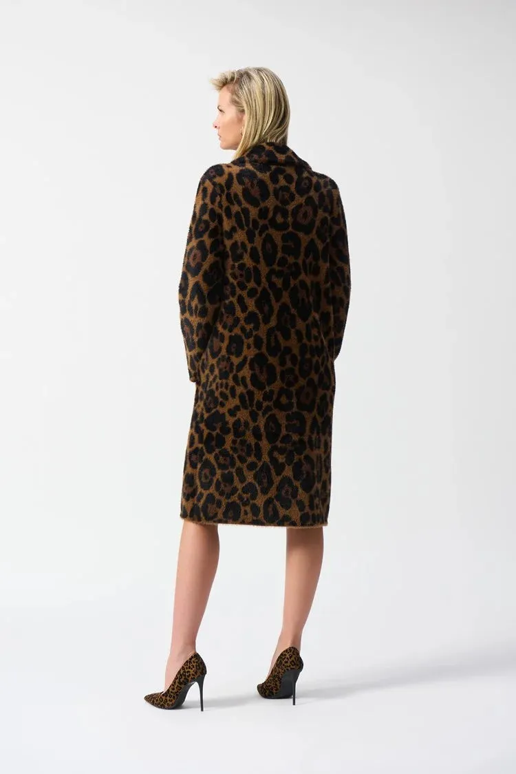 Joseph Ribkoff Jacquard Sweater Animal Print Jacket/Coat 244956