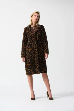 Joseph Ribkoff Jacquard Sweater Animal Print Jacket/Coat 244956