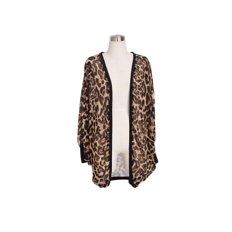 Leopard Kimono Cardigan