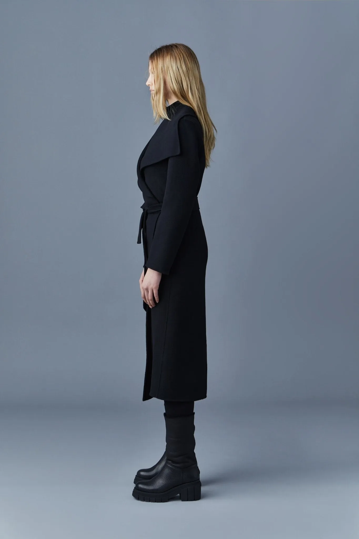 MACKAGE MAI-CN - Double-Face Wool Wrap Coat