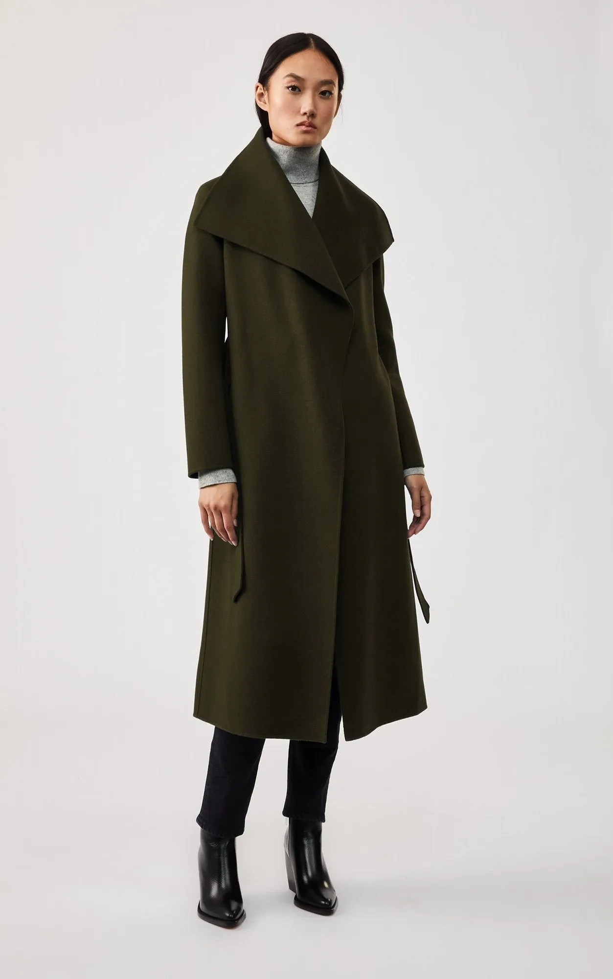 MACKAGE MAI-CN - Double-Face Wool Wrap Coat