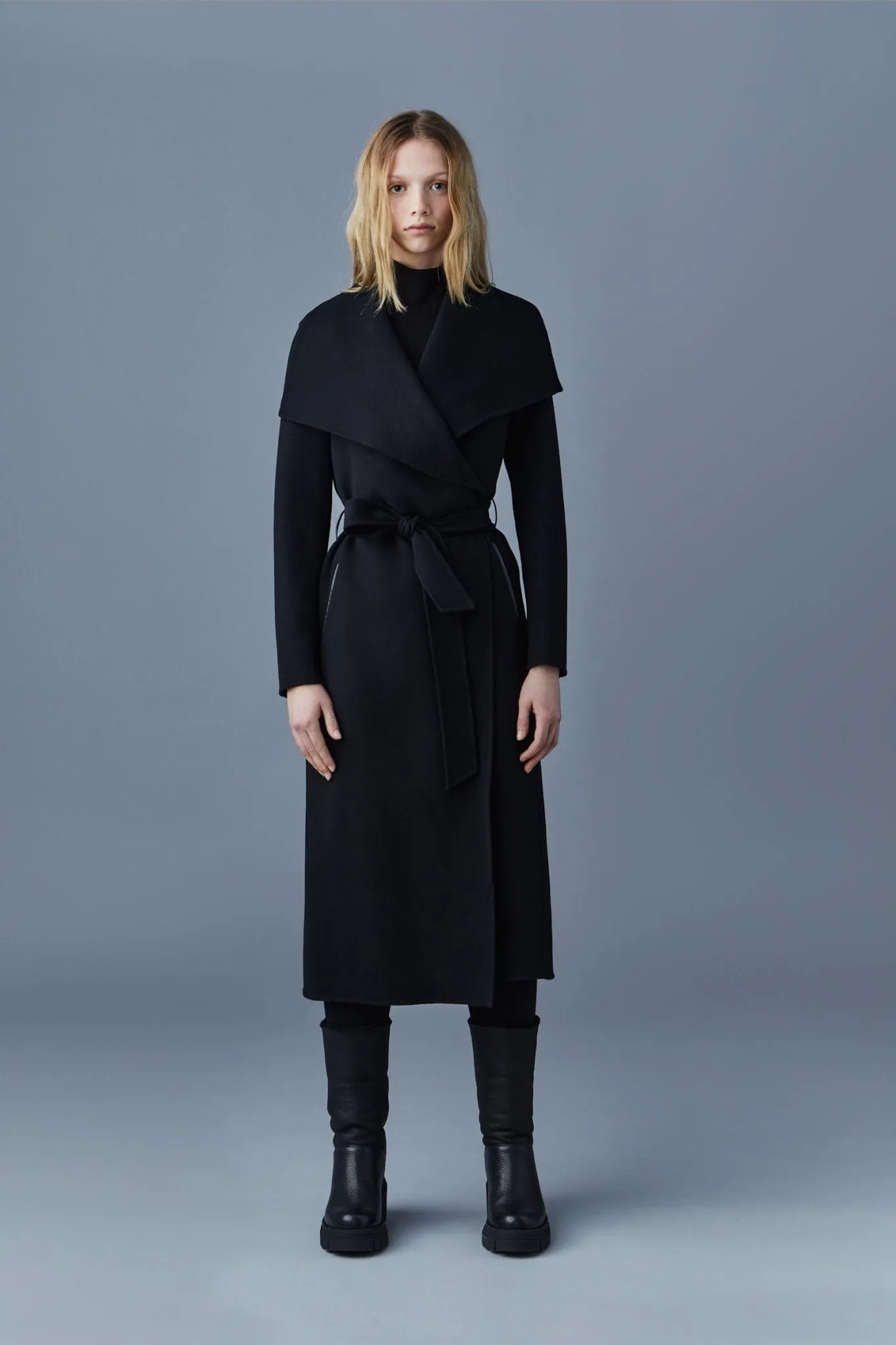 MACKAGE MAI - Double-Face Wool Wrap Coat