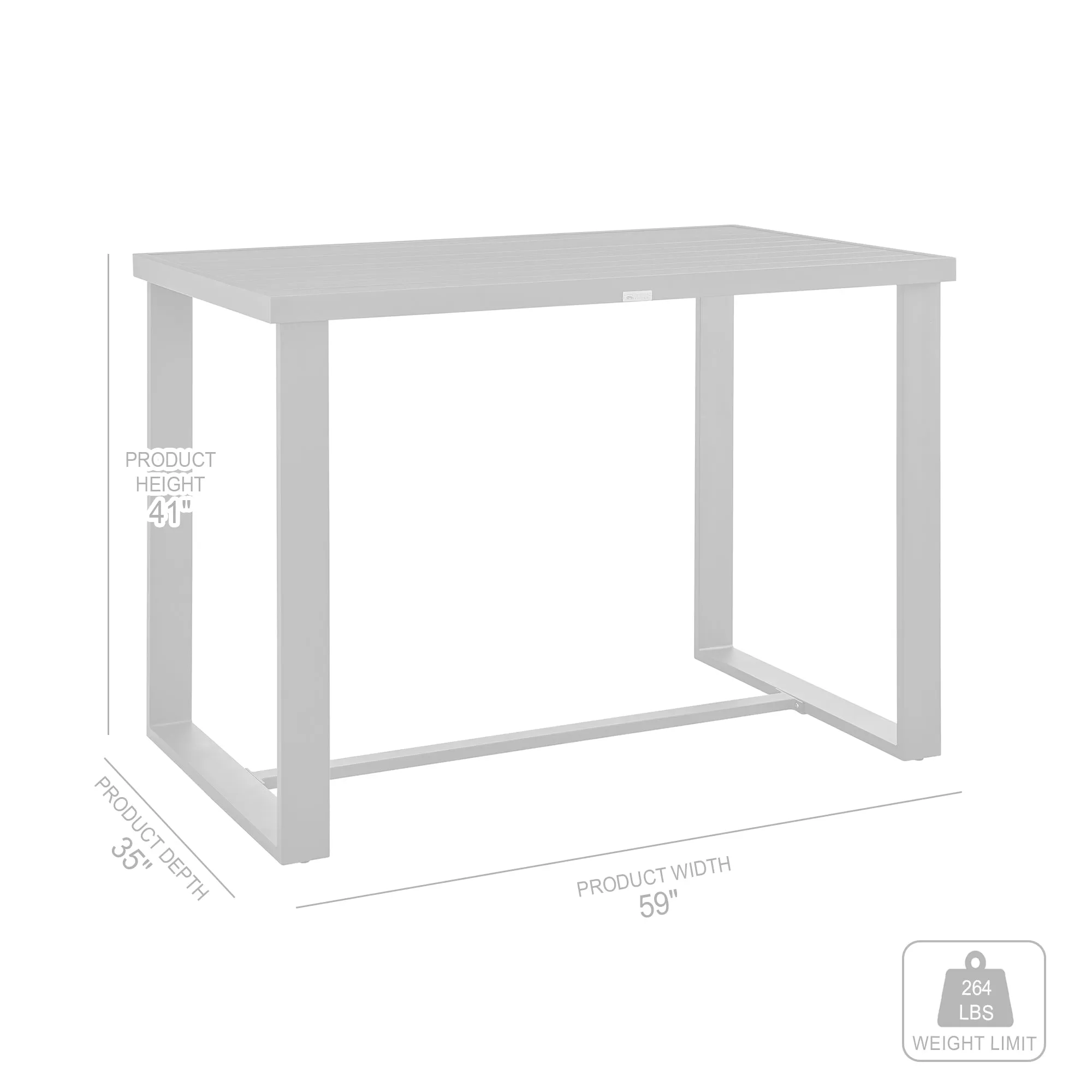 Menorca Outdoor Bar Table