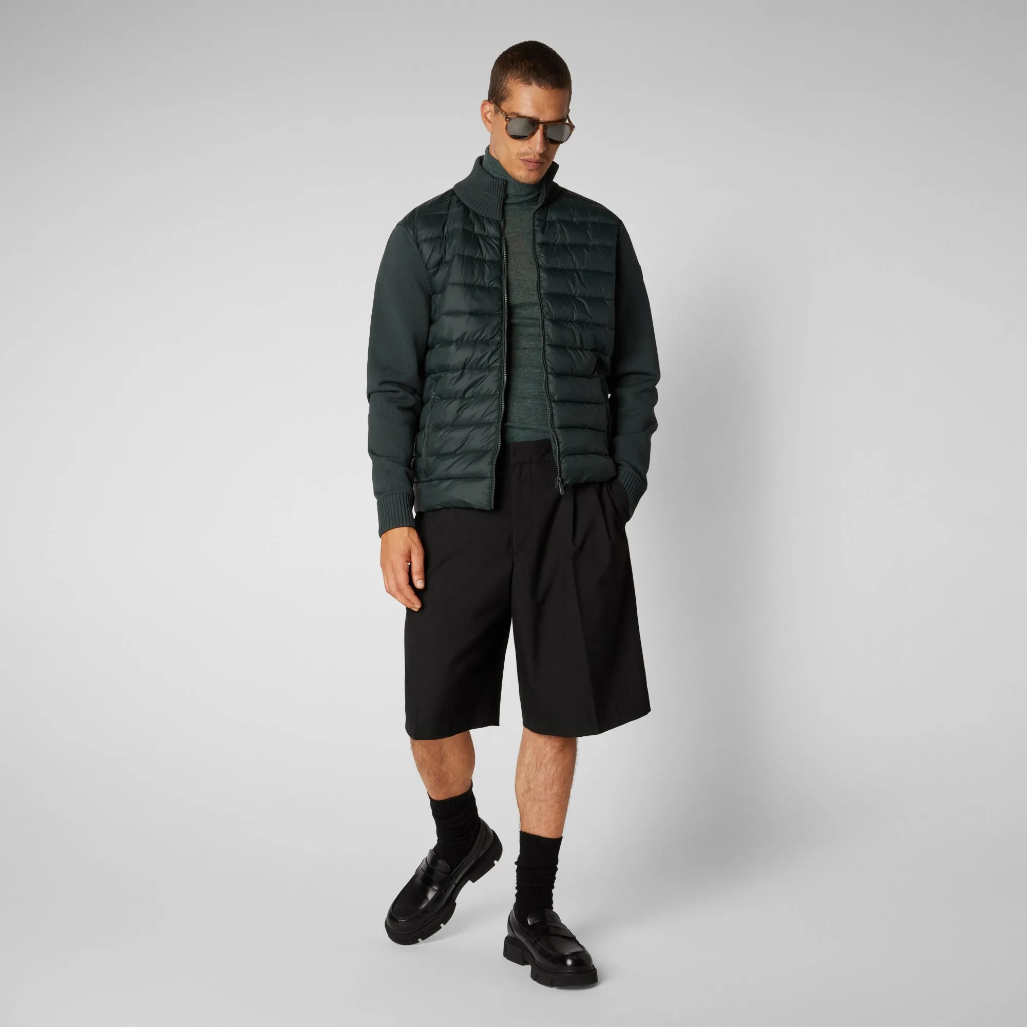 Men's Sedum Jacket in Green Black