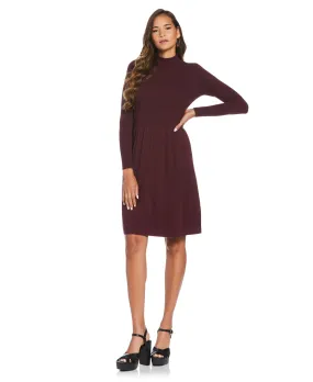 Mock Neck Sweater Dress