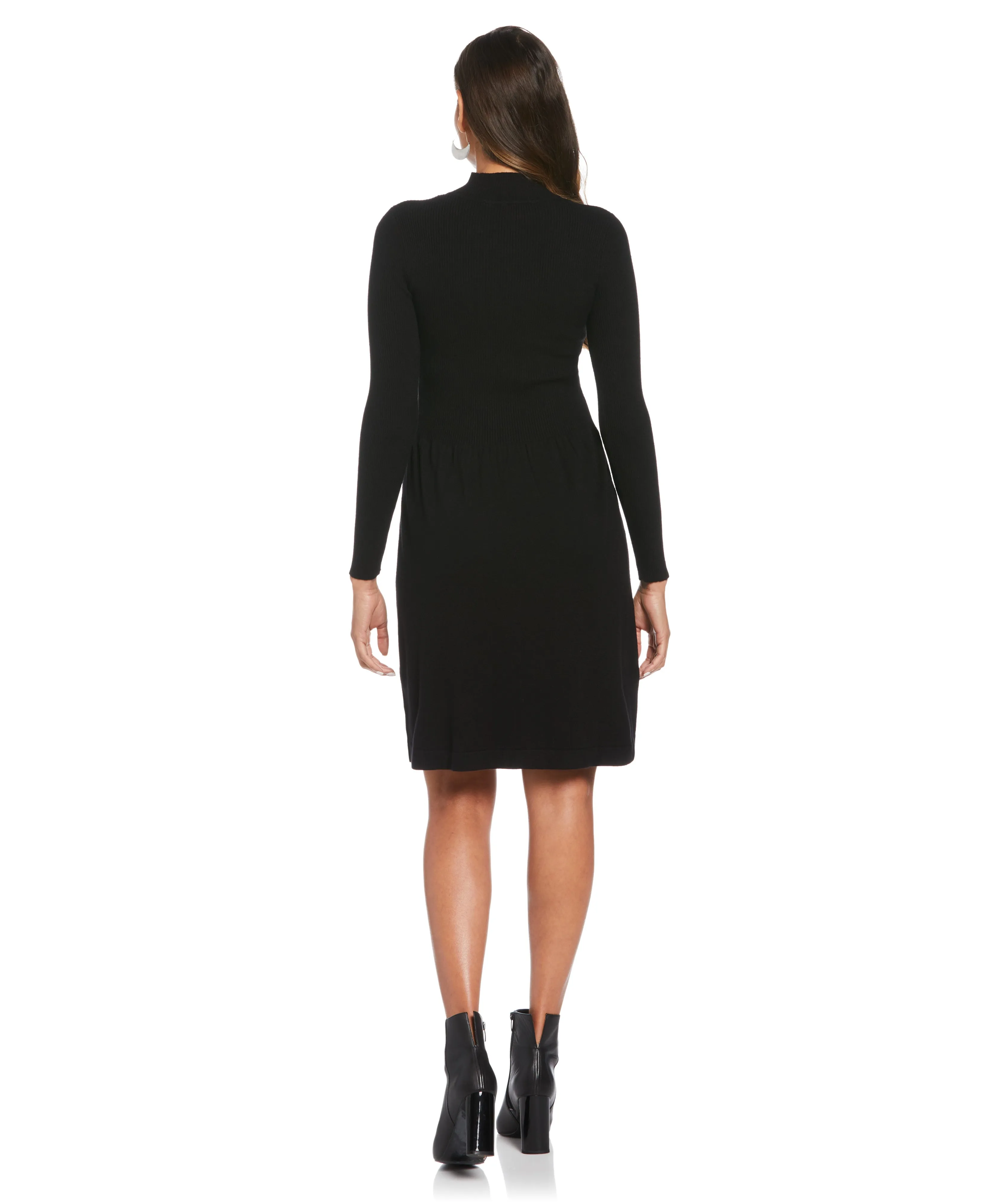 Mock Neck Sweater Dress