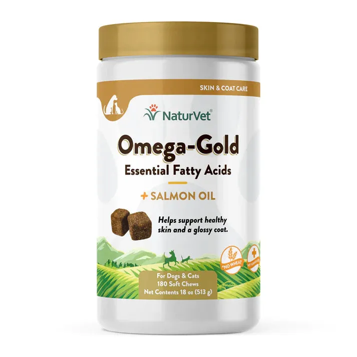 NaturVet Omega-Gold Essential Fatty Acids   Salmon Oil Soft Chews