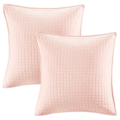 New - 5pc Twin/Twin Extra Long Urban Habitat Kay Cotton Jacquard Duvet Cover Set Pink