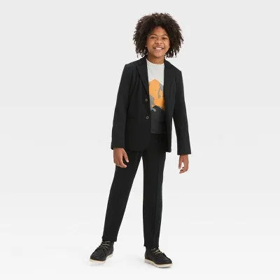 New - Boys' Knit Blazer - Cat & Jack Black 16