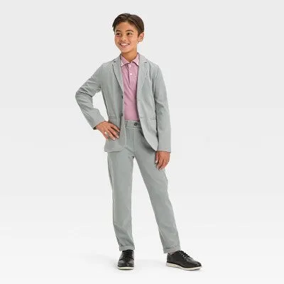 New - Boys' Knit Blazer - Cat & Jack Gray 10