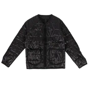 NEW VLONE Black V Logo Quilted Jacket Size L