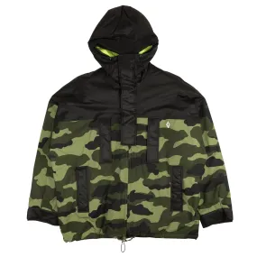 NWT MARCELO BURLON Black Green Camo Quilted Jacket Size XS $1295