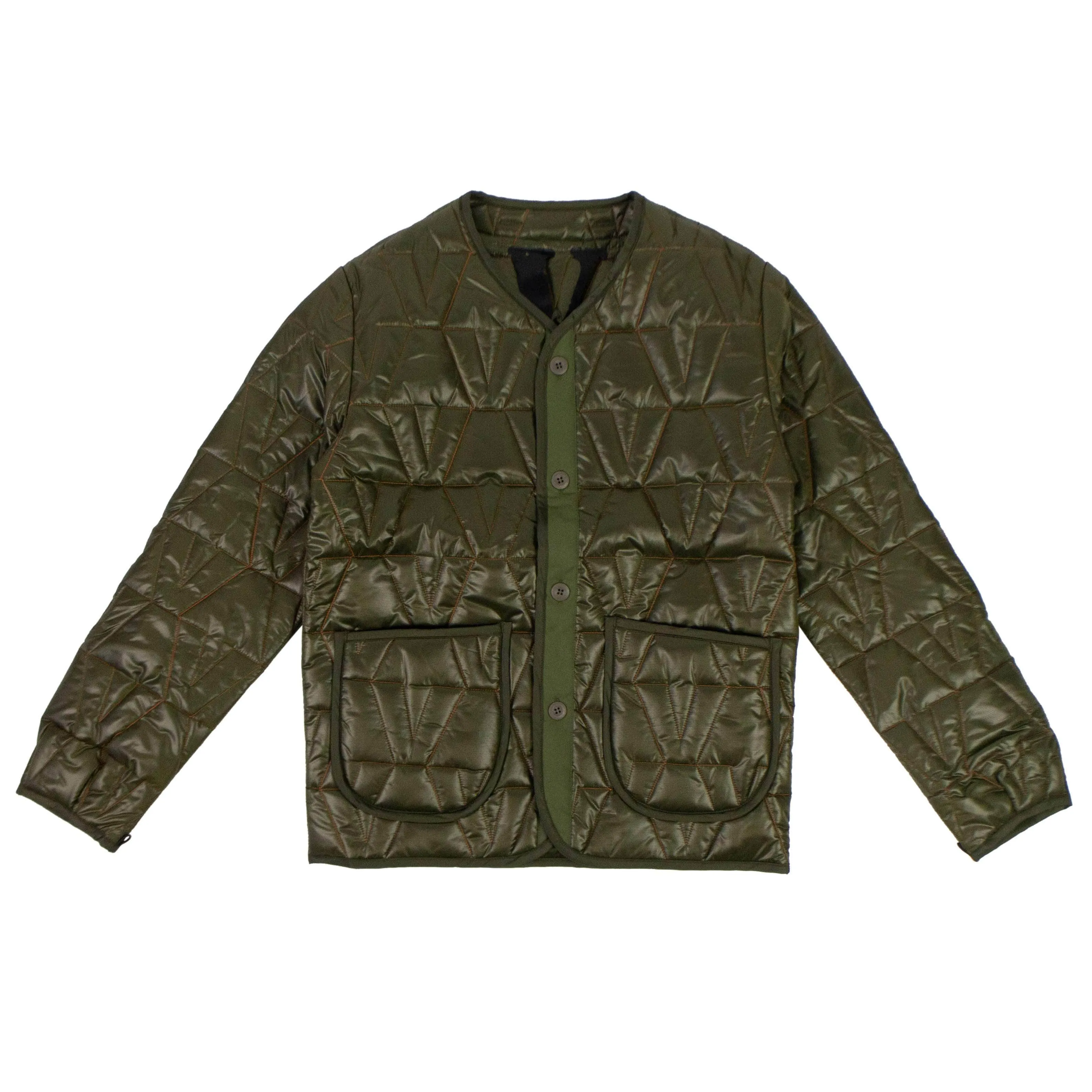 NWT VLONE Green V Logo Quilted Jacket Size XL