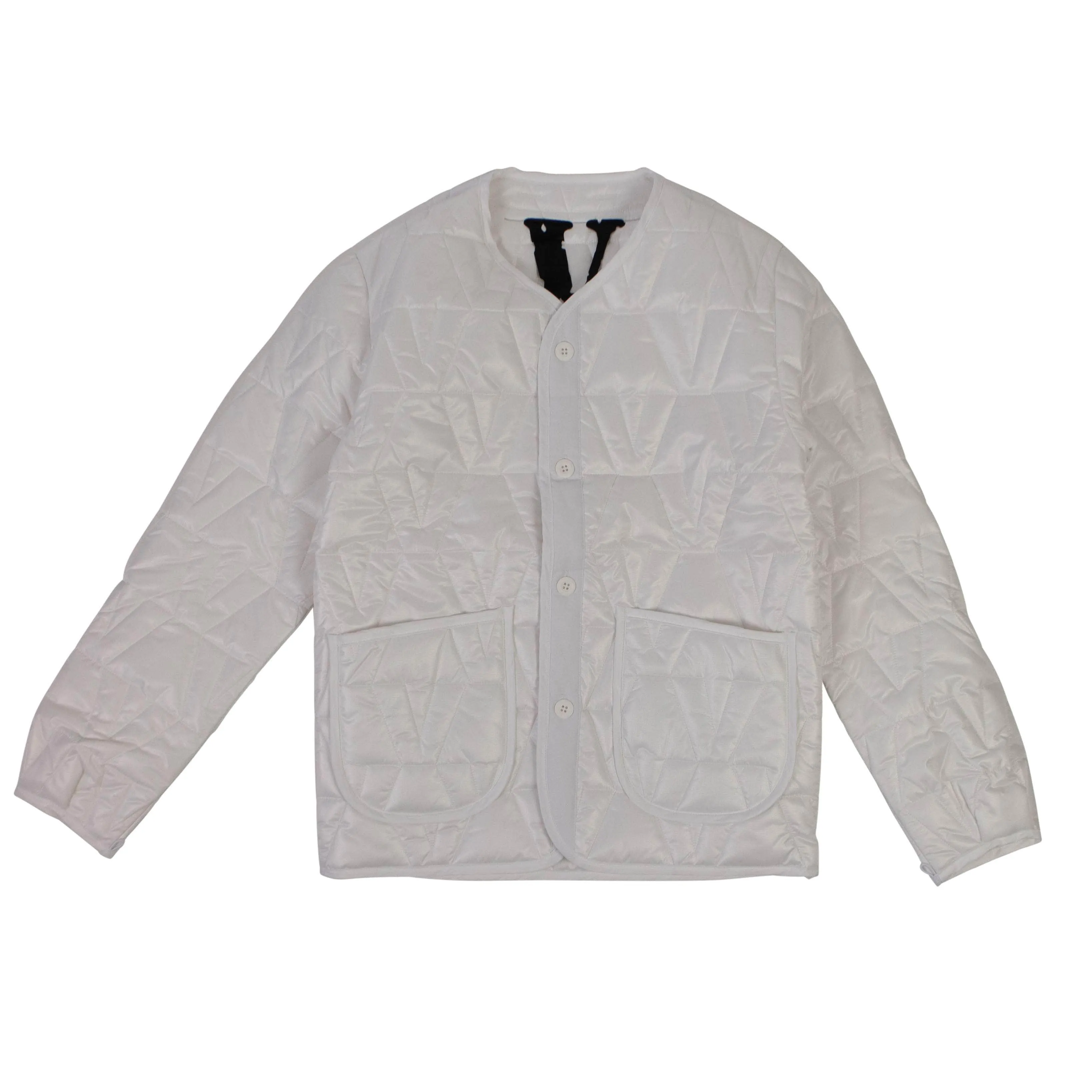 NWT VLONE White V Logo Quilted Jacket Size L