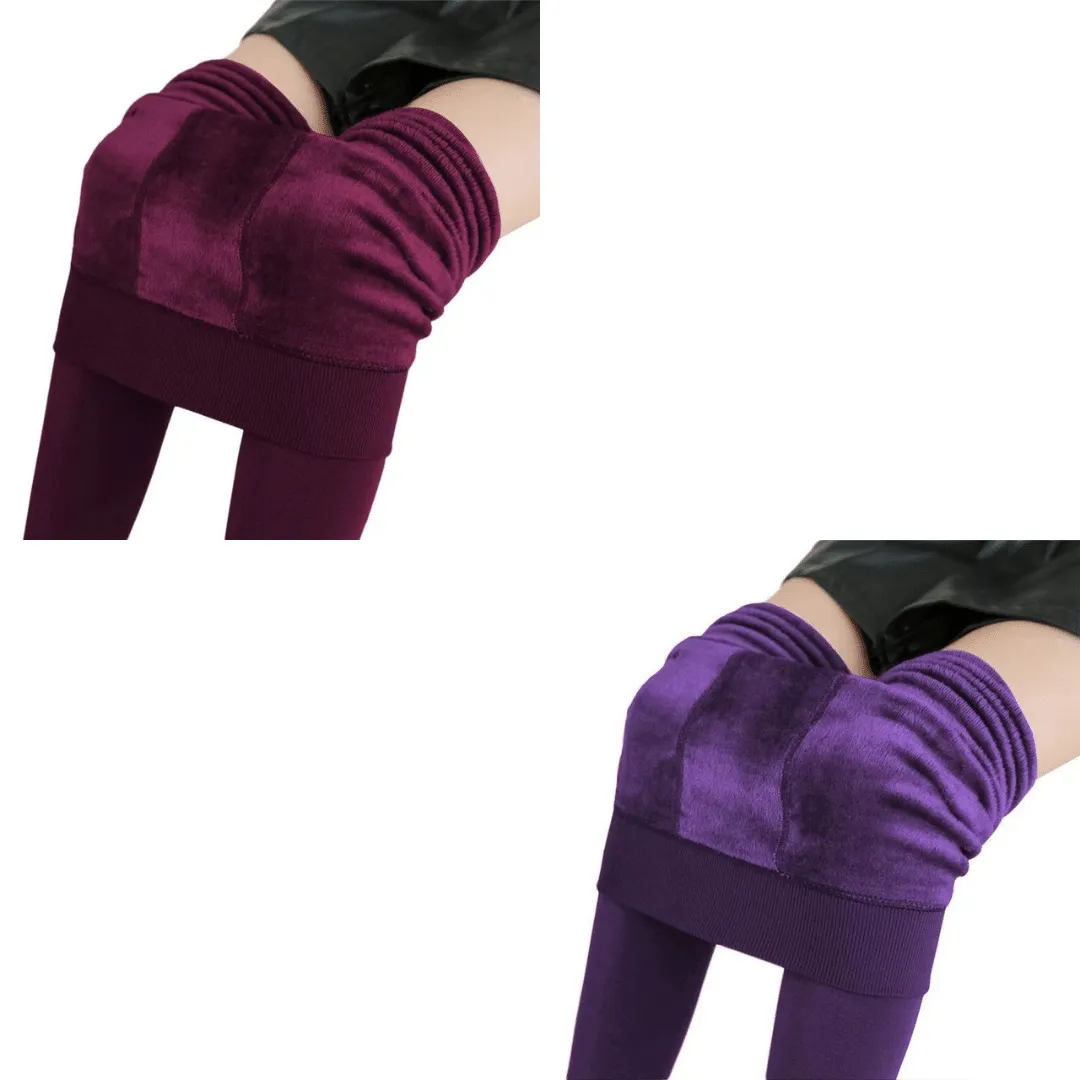 OCW Women Velvet Legging Thermal High Elasticity Winter High Waist Pants