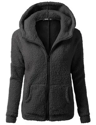 OLGITUM Women's Hooded Fleece Jacket - Winter/Autumn 2020